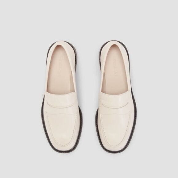 NEW Everlane The Lug Loafer in Parchment - Picture 3 of 8
